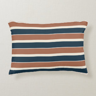 Boho Rustic en Navy Stripes Accent Kussen