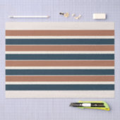 Boho Rustic en Navy Stripes Tissuepapier (Craft)
