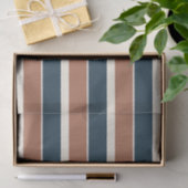Boho Rustic en Navy Stripes Tissuepapier (Geschenk)