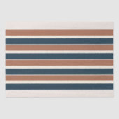 Boho Rustic en Navy Stripes Tissuepapier (Voorkant)