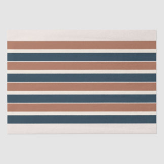 Boho Rustic en Navy Stripes Tissuepapier