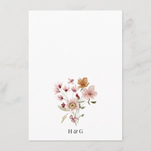 Boho Rustic Enclosure Kaart (Achterkant)