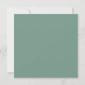 BOHO Rustic Eucalyptus Foliage Waterverf Square Kaart (Achterkant)