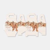 Boho Rustic Fall Floral Baby Shower Party Bedankdoosjes (Uitgevouwen)