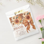 Boho Rustic Fall Floral Baby Shower Party Bedankzakje (Gezegeld)