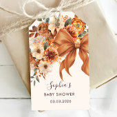 Boho Rustic Fall Floral Baby Shower Party Cadeaulabel