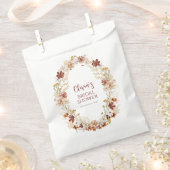 Boho Rustic Floral Burgundy Vrijgezellenfeest - Aa Bedankzakje (Geknipt)