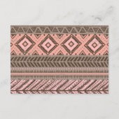 Boho Rustic Floral Feather Baby's Library Insert 2 Informatiekaartje (Achterkant)