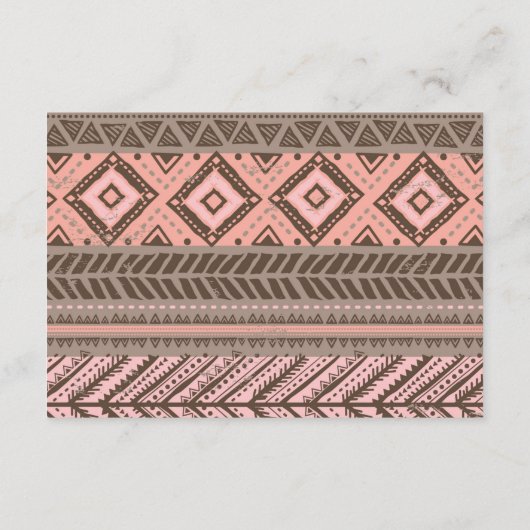 Boho Rustic Floral Feather Baby's Library Insert Informatiekaartje (Achterkant)