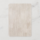 Boho Rustic Floral Information Kaart (Achterkant)