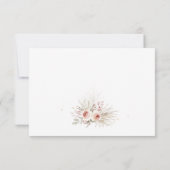 Boho Rustic Floral Wedding RSVP Kaartje (Achterkant)