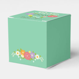 Boho Rustic Floral Wreath Wedding (Mint) Bedankdoosjes