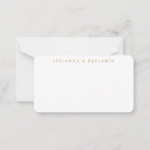 Boho Rustic Floral Yellow Custom Gift Enclosure Notitiekaartje (Voorkant)