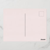 Boho Rustic Garden Wedding Save the Date Folie Feestdagen Briefkaart (Achterkant)