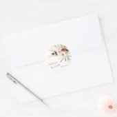 Boho Rustic Green Wedding Favor Label Sticker Labe (Envelop)