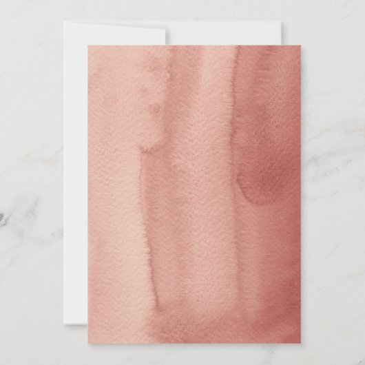 Boho Rustic Herfst Florals Baby Shower-uitnodiging Kaart (Achterkant)