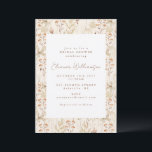 Boho Rustic Meadow Flowers Floral Vrijgezellenfees Kaart<br><div class="desc">Boho Rustic Meadow Flowers Floral Bridal Shower Invitation</div>