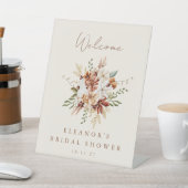 Boho Rustic Meadow Flowers Vrijgezellenfeest Welko Reclamebord Met Voetstuk (Insitu)