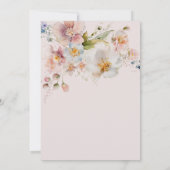 Boho Rustic Meadow Wildflower Vrijgezellenfeest Kaart (Achterkant)