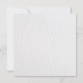 Boho Rustic Mint Floral Succulent Square Wedding Kaart (Achterkant)