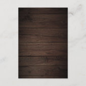 Boho Rustic Neutral Flowers Wedding Details Enclos Informatiekaartje (Achterkant)