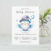 Boho Rustic Owl Baby shower Kaart (Staand voorkant)