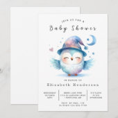 Boho Rustic Owl Baby shower Kaart (Voorkant / Achterkant)