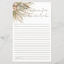 Boho Rustic Pampas Grass Floral Advies voor bruid