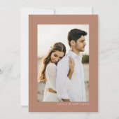 Boho Rustic Pampas Grass Wedding Save the Date Kaart (Achterkant)