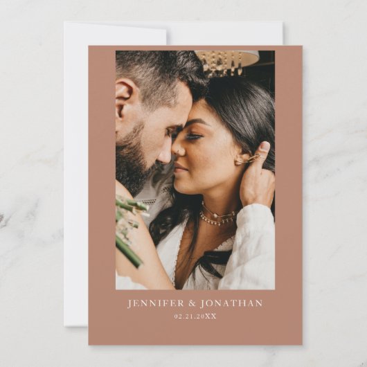 Boho Rustic Pampas Grass Wedding Uitnodiging (Achterkant)