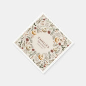 Boho Rustic Pumpkin Autumn Vrijgezellenfeest Servet (Hoek)