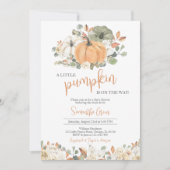 Boho Rustic Pumpkin Baby shower Kaart (Voorkant)