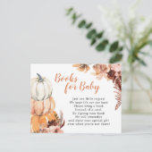 Boho Rustic Pumpkin Boks voor Baby Kaart (Staand voorkant)