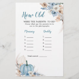 Boho Rustic Pumpkin Herfst hoe oud de ouders zijn