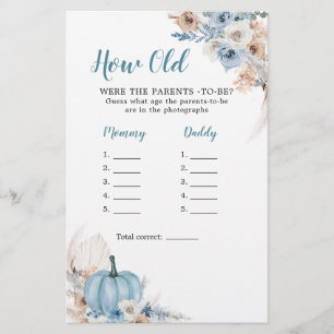 Boho Rustic Pumpkin Herfst hoe oud de ouders zijn