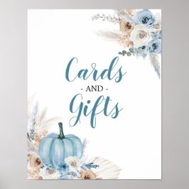 Boho Rustic Pumpkin Herfst Kaarten en Gifts Pos Po Poster