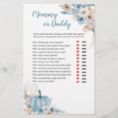 Boho Rustic Pumpkin Herfst Mammie of Dad Games (Voorkant)