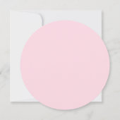 Boho Rustic roze witte lila blauwe bloemen bruilof Kaart (Achterkant)