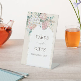 Boho Rustic Rozen en Orchids Flowers Bridal Showe Reclamebord Met Voetstuk