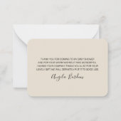 Boho Rustic Rozen en Orchids waterverf bloemen Notitiekaartje (Achterkant)