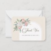 Boho Rustic Rozen en Orchids waterverf bloemen Notitiekaartje (Voorkant)