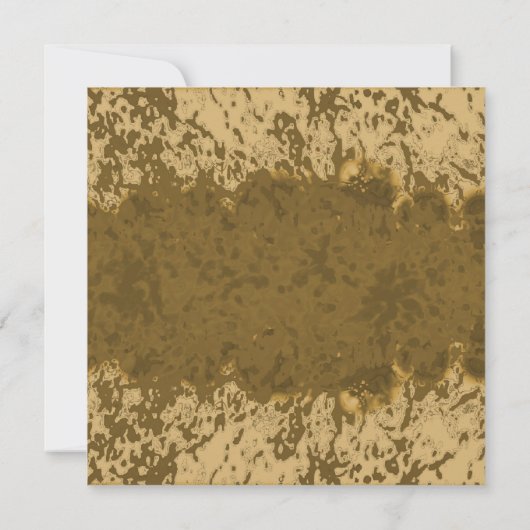 Boho Rustic Splatter Blauwgroen Lijst Design (Achterkant)