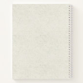 Boho Rustic Sunflower Monogram Initiaal Notitieboek (Achterkant)