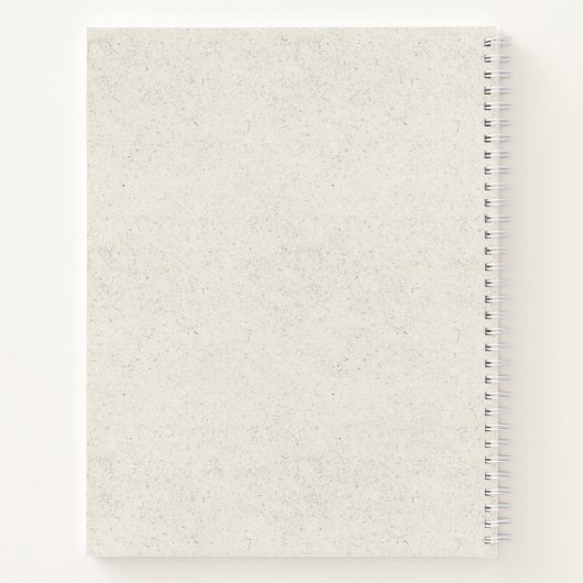 Boho Rustic Sunflower Monogram Initiaal Notitieboek (Achterkant)