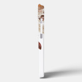 Boho Rustic Terracotta Florals Monogram Initiaal Case-Mate iPhone Case (Achterkant / Links)