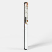 Boho Rustic Terracotta Florals Monogram Initiaal iPhone Hoesje (Rechterkant)
