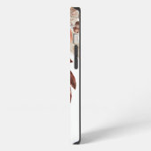 Boho Rustic Terracotta Florals Monogram Initiaal iPhone Hoesje (Linkerkant)