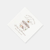 Boho Rustic Wagon Wheel Mobile Western Baby shower Servet (Hoek)