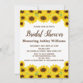 Boho Rustic Waterverf Sunflower Vrijgezellenfeest Kaart (Voorkant)