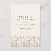 Boho Rustic Wedding with Wildflowers Informatiekaartje (Voorkant)